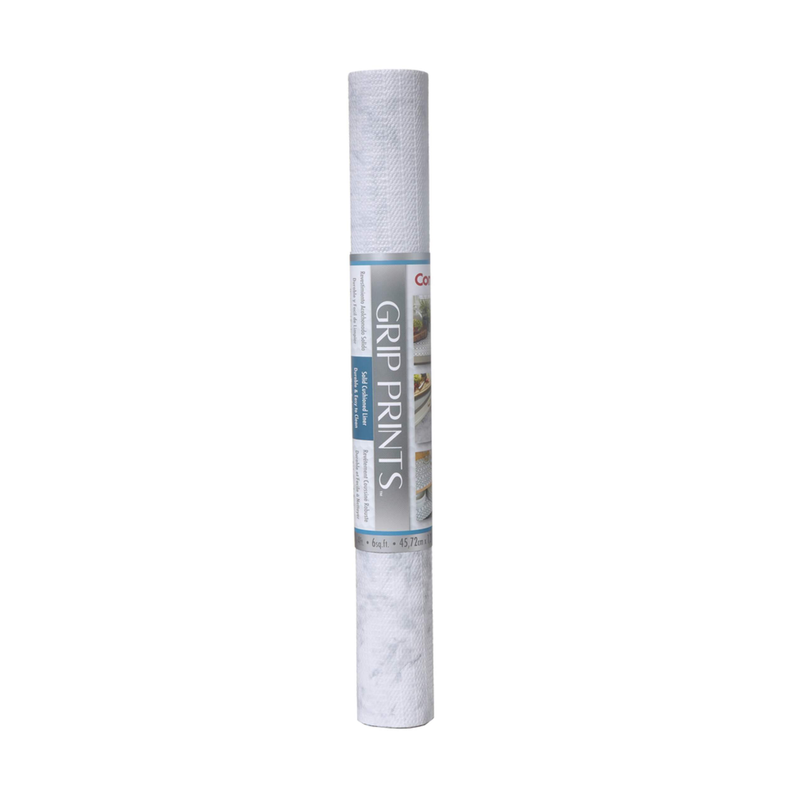 Con-Tact Grip Prints Non-Adhesive Cushioned Shelf/Drawer Liner, Marble, 18-in x 4-ft Front_Flat