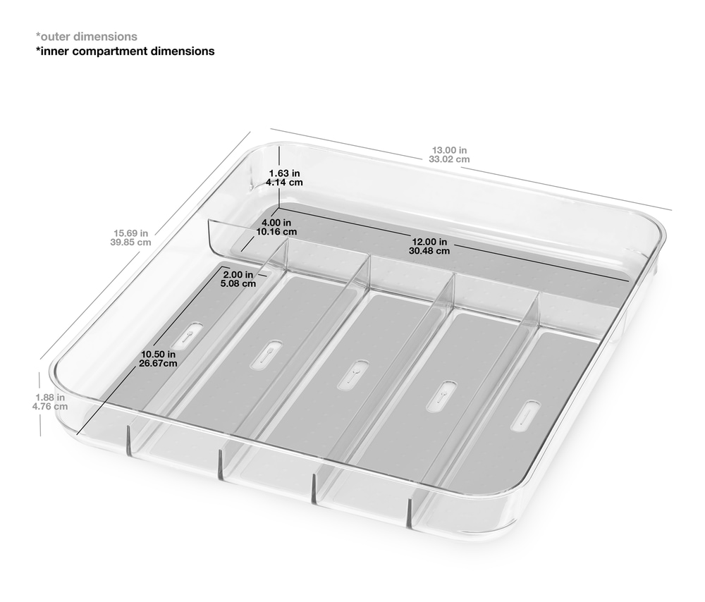 Madesmart Large Cutlery & Kitchen Utensil Drawer