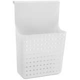 Madesmart Over-The-Door Hanging Kitchen Cabinet Storage Organizer, Non-Slip, White Front_Angled_Right