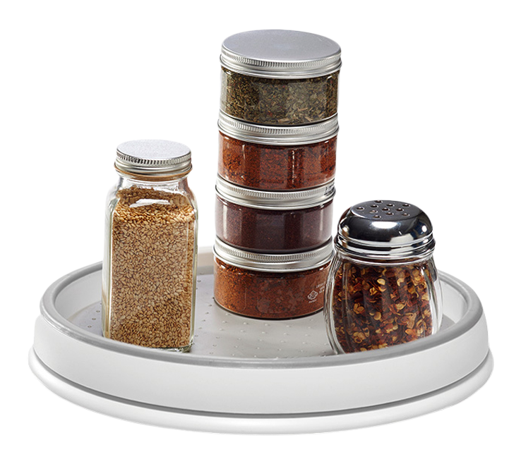 Plateau tournant rangetout Madesmart Lazy Susan pour armoire de cuisine, blanc, 10 po