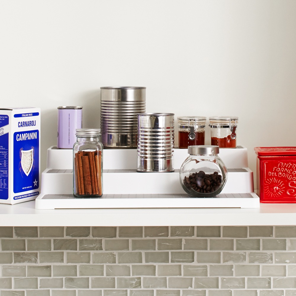 Madesmart 3Tier Spice Jar Organizer Rack For Kitchen