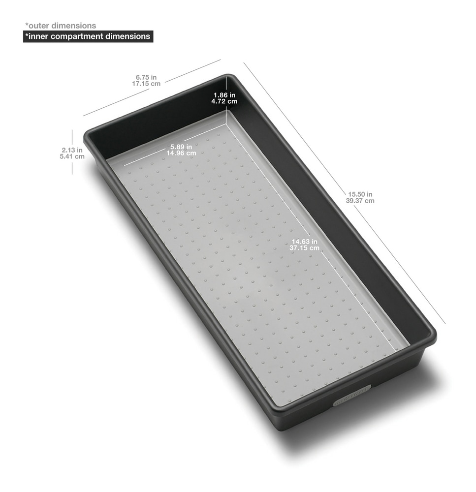 Madesmart Kitchen Utensil Drawer Organizer Tray/Holder, Grey Canadian