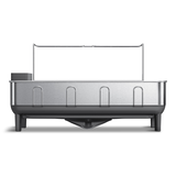 Grand égouttoir à cadre en acier Simplehuman, fini brossé Front_Flat