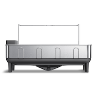 Simplehuman Large Steel Frame Dish Rack, Brushed Finish