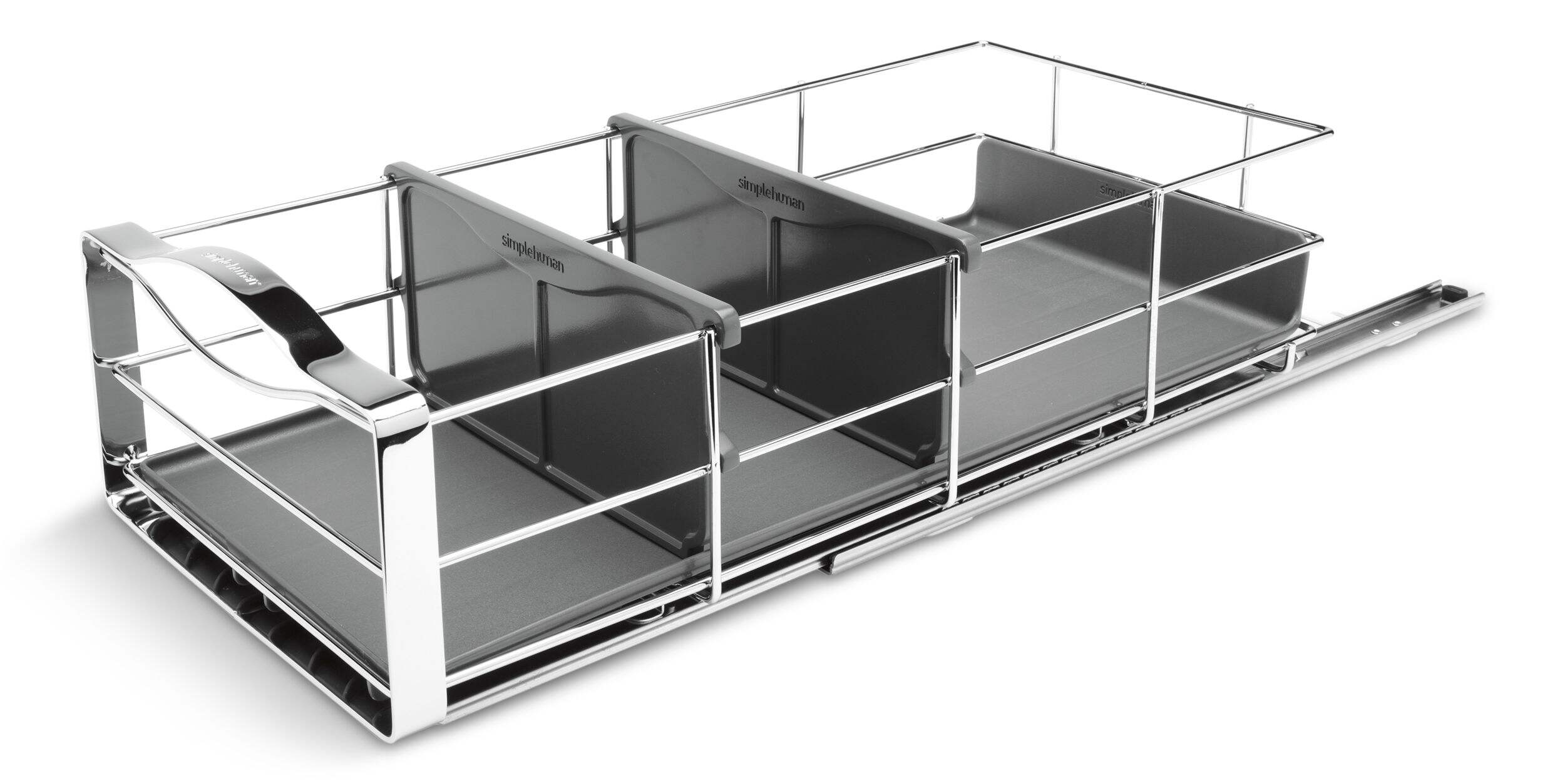 Simplehuman Pull-Out Cabinet Organizer, 9-in Front_Three_Fourths_Angled_Left