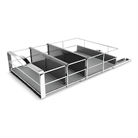 Simplehuman Cupboard Organizer Pull-Out, 14-in Front_Three_Fourths_Angled_Left