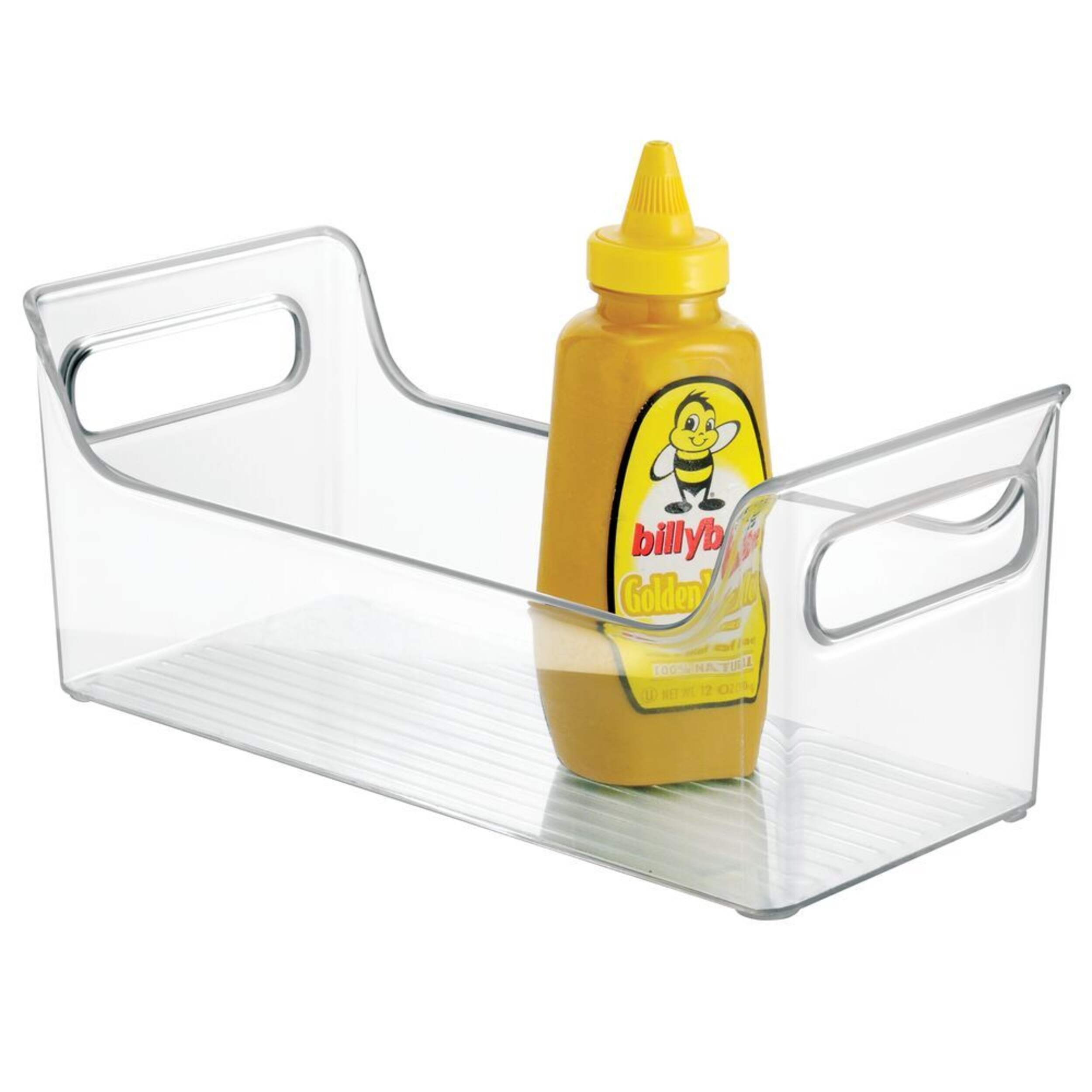iDesign Fridge Bin Portable Condiment Caddy Front_Three_Fourths_Angled_Right