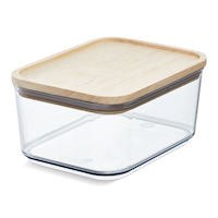 Rosanna Pansino RPET 3.5-Cup Canister with Wood Lid Front_Three_Fourths_Angled_Left