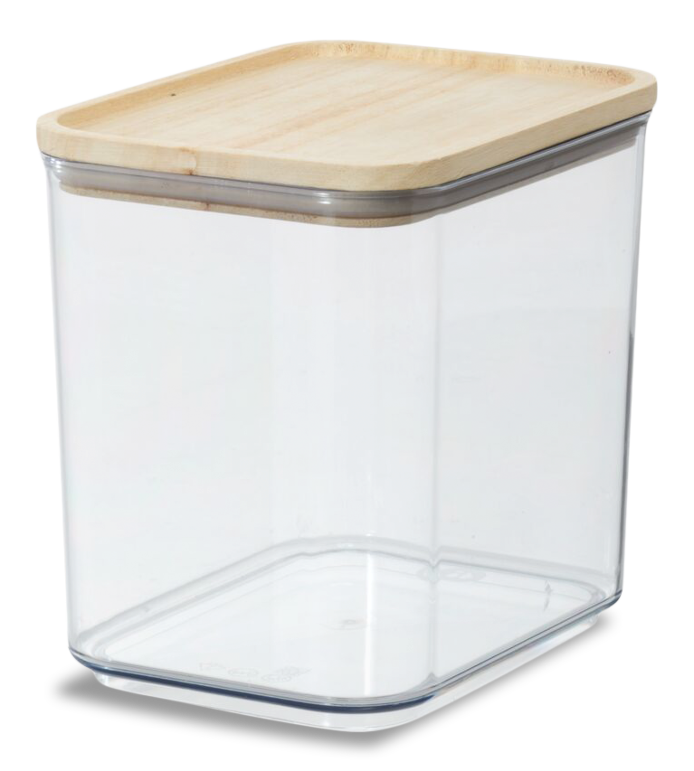 Rosanna Pansino RPET 8.4-Cup Canister with Wood Lid Front_Three_Fourths_Angled_Left