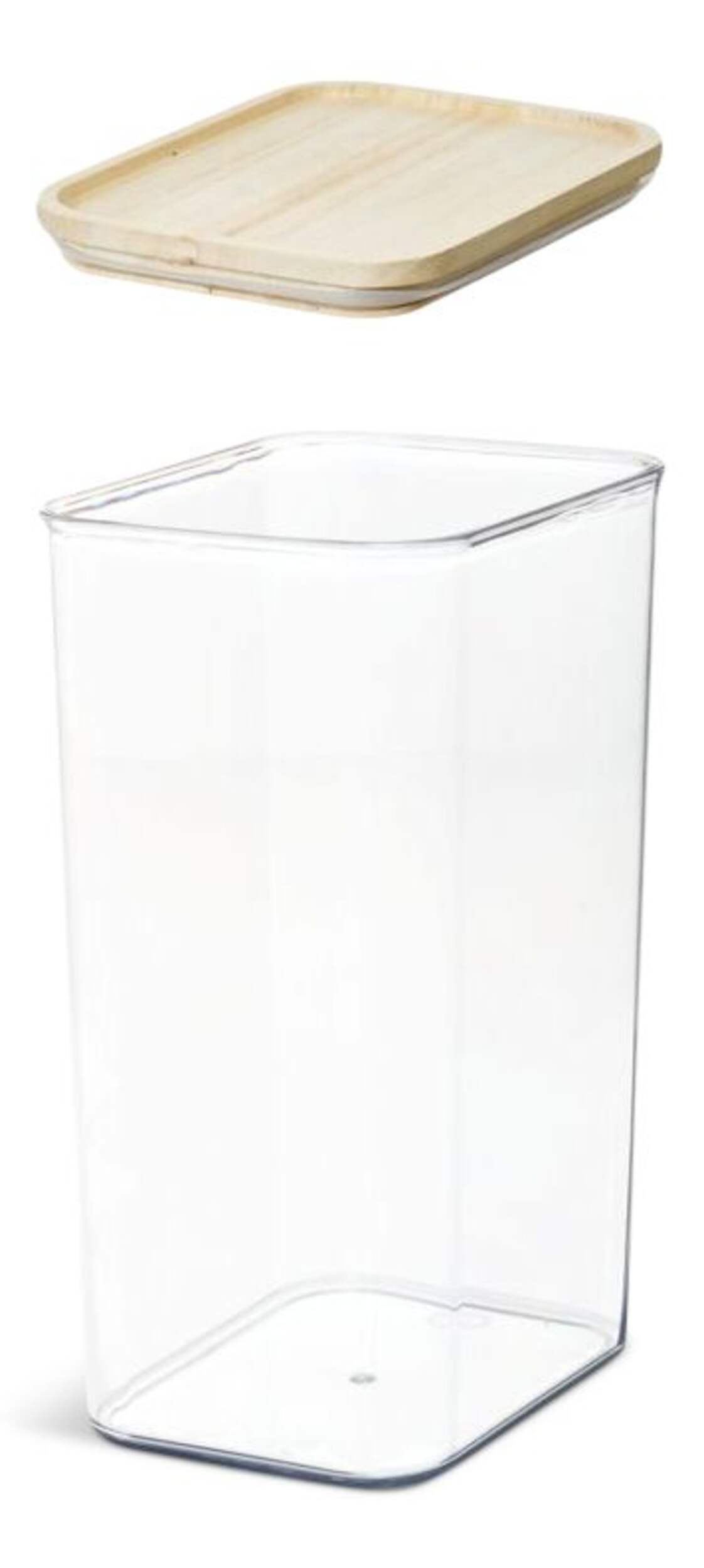 Contenant de 13,3 tasses en rPET avec couvercle en bois Rosanna Pansino Front_Three_Fourths_Angled_Left