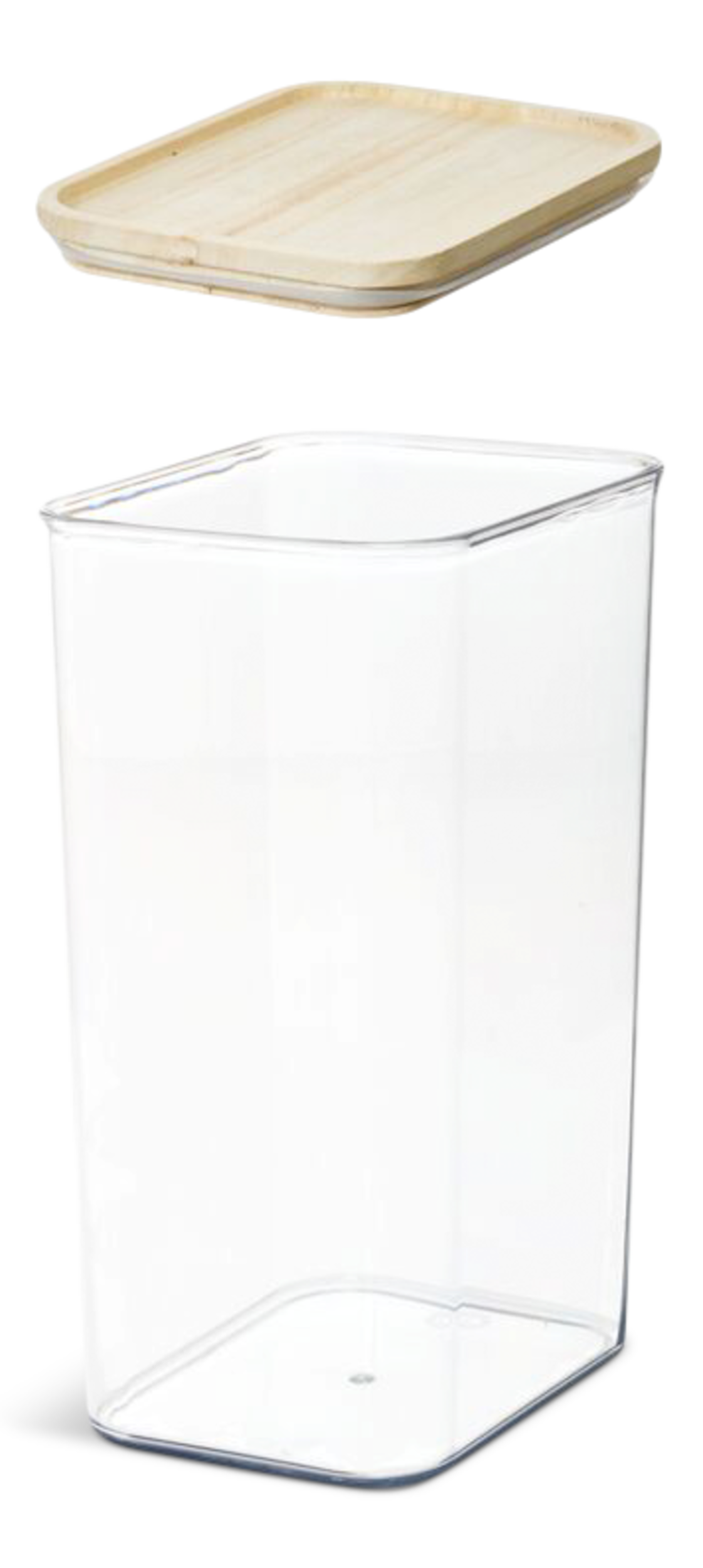 Rosanna Pansino RPET 13.3-Cup Canister with Wood Lid Front_Three_Fourths_Angled_Left
