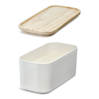 Rosanna Pansino Bio-Resin 8-Cup Canister with Wood Lid Front_Three_Fourths_Angled_Left