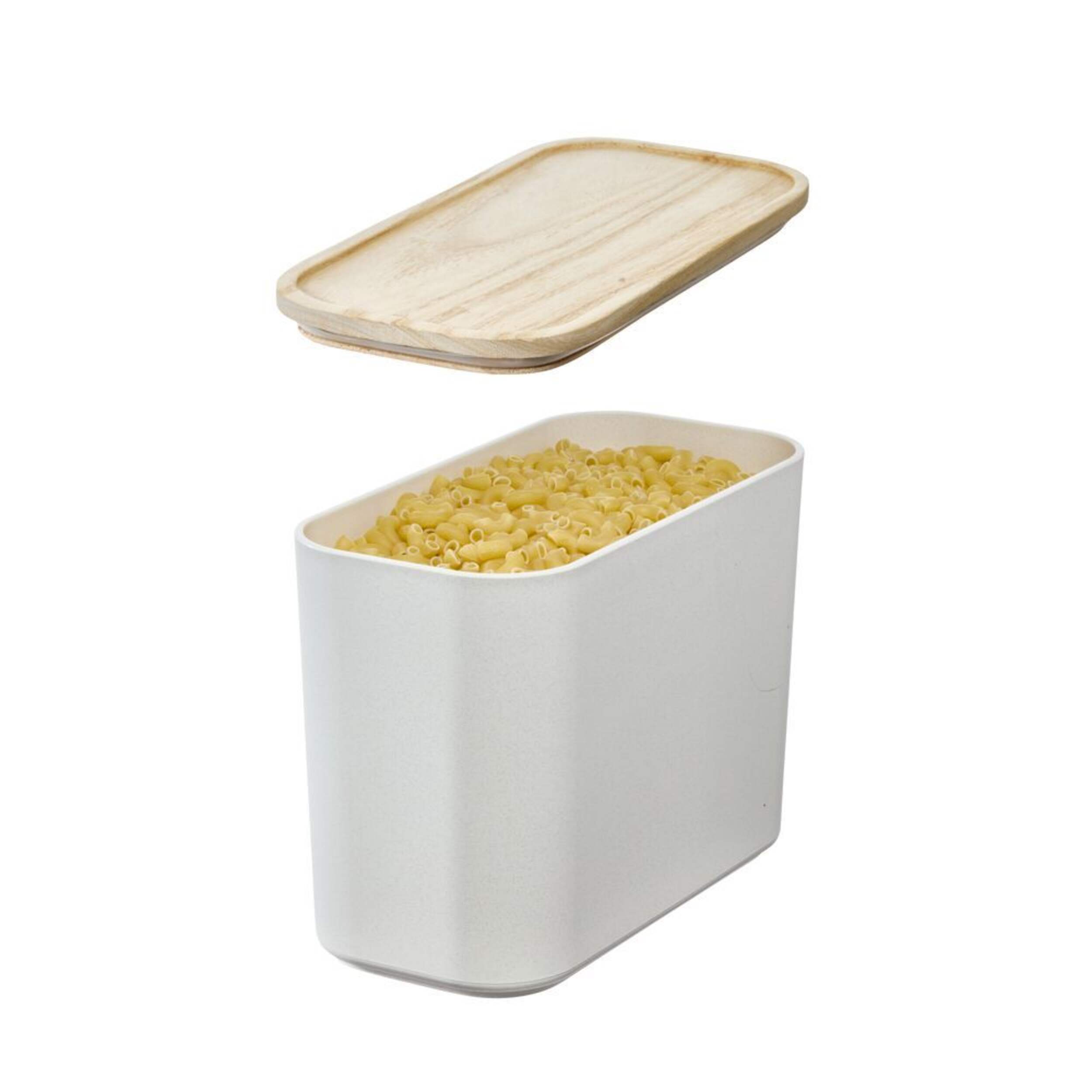 Rosanna Pansino Bio-Resin 12-Cup Canister with Wood Lid Front_Three_Fourths_Angled_Right