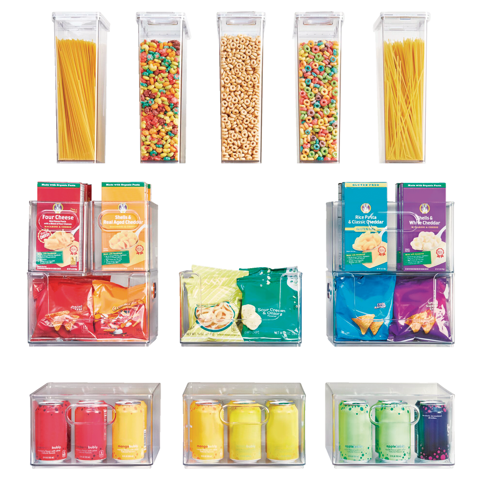 Contenant à céréales en plastique transparent avec couvercle hermétique