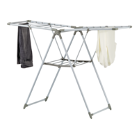 type A Gullwing Clothes Drying Rack, 53.1-in x 19.75-in x 35.5-in Front_Angled_Left