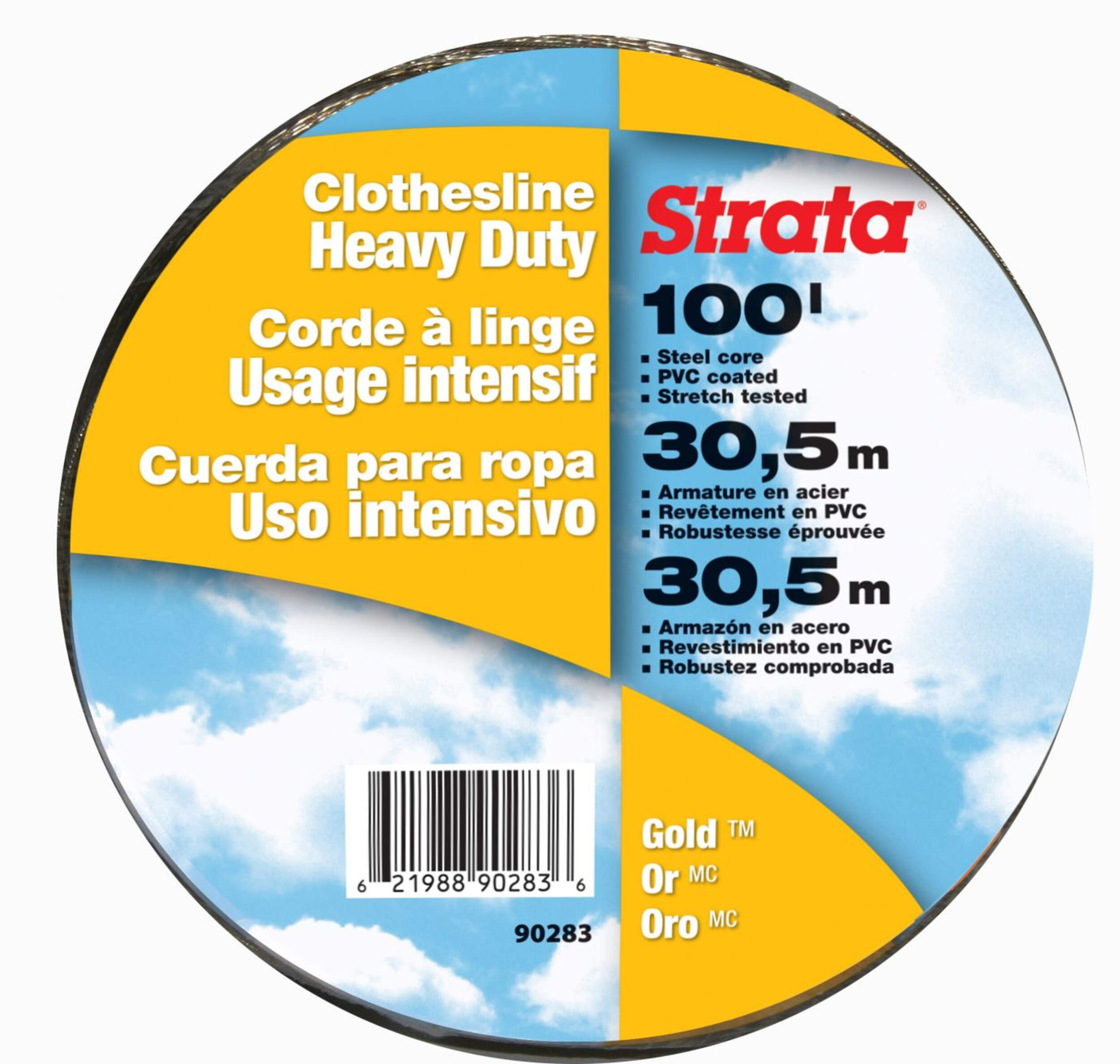 Corde à linge très robuste STRATA Gold<sup>MC</sup>, 100 pi Front_Flat