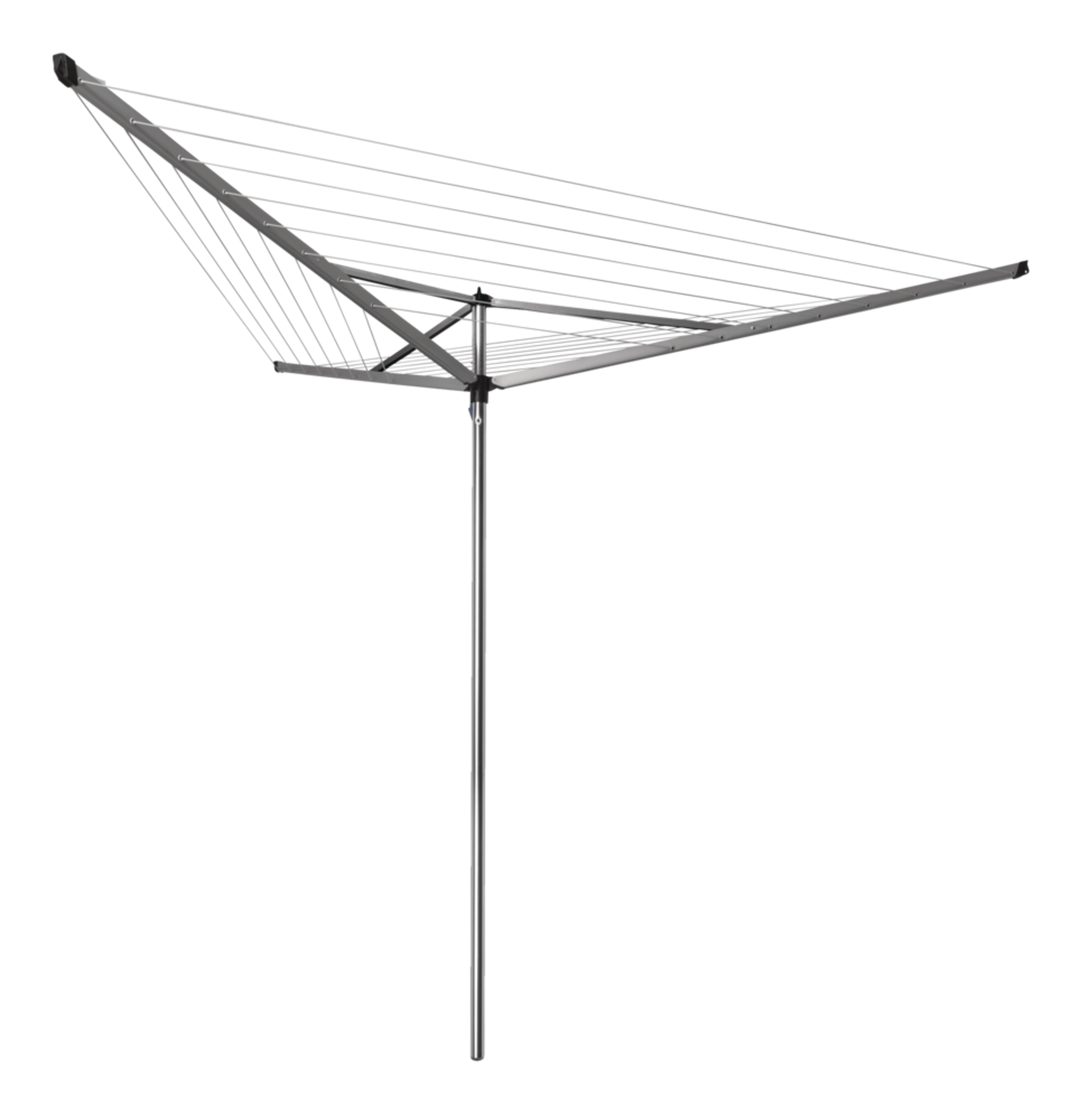 Brabantia Essential Rotary Dryer, Grey, 98-ft Bottom_Plunge