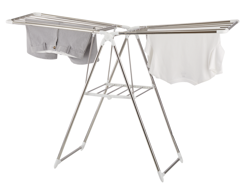 type A Stainless Steel Gullwing Drying Rack, 61.5 x 20 x 38.5in