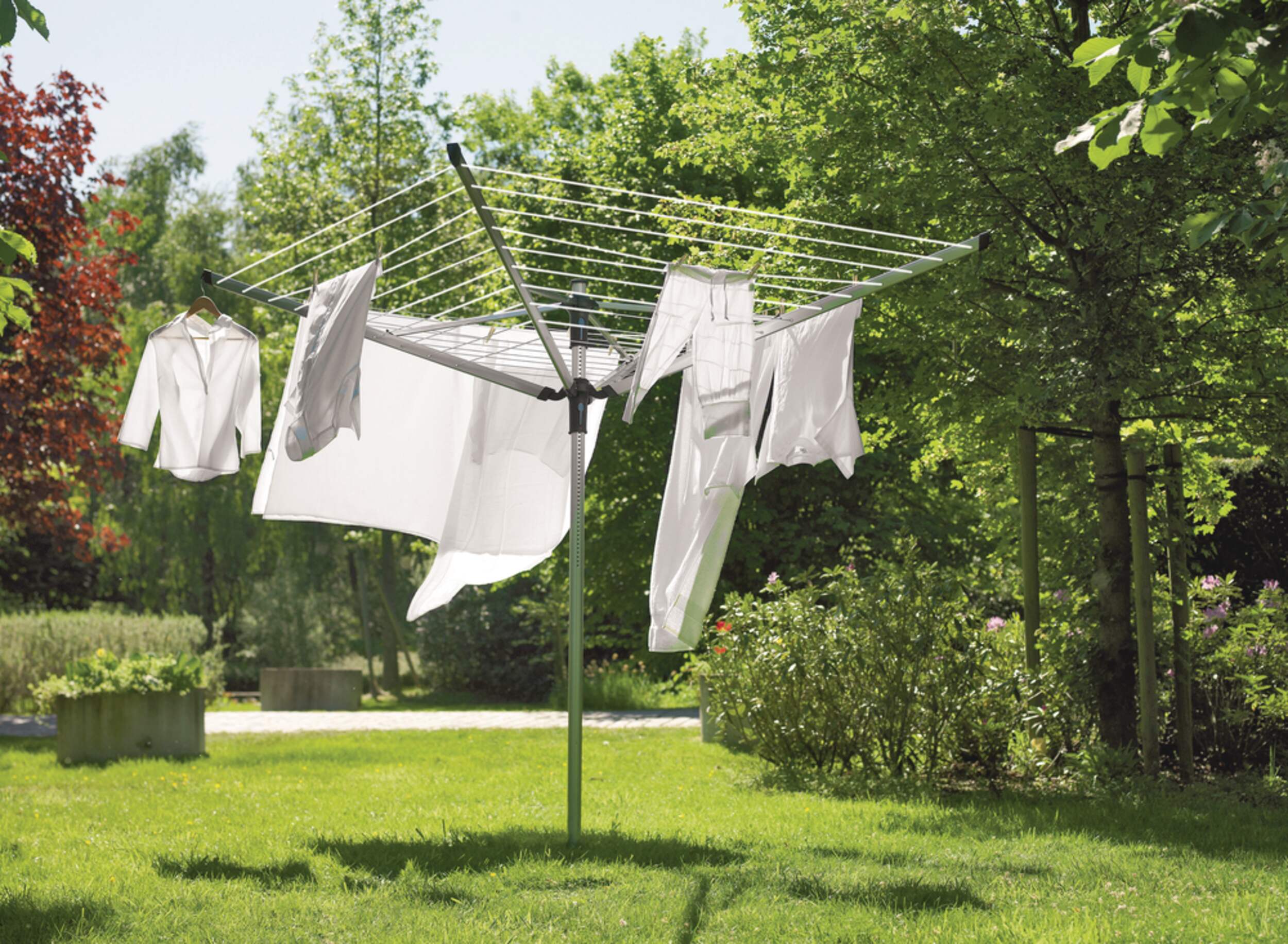 Brabantia Outdoor Umbrella Clothes Dryer, Grey, 60m Canadian Tire