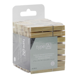 type A Natural Wood Clothespins, 48-pk Front_Angled_Right