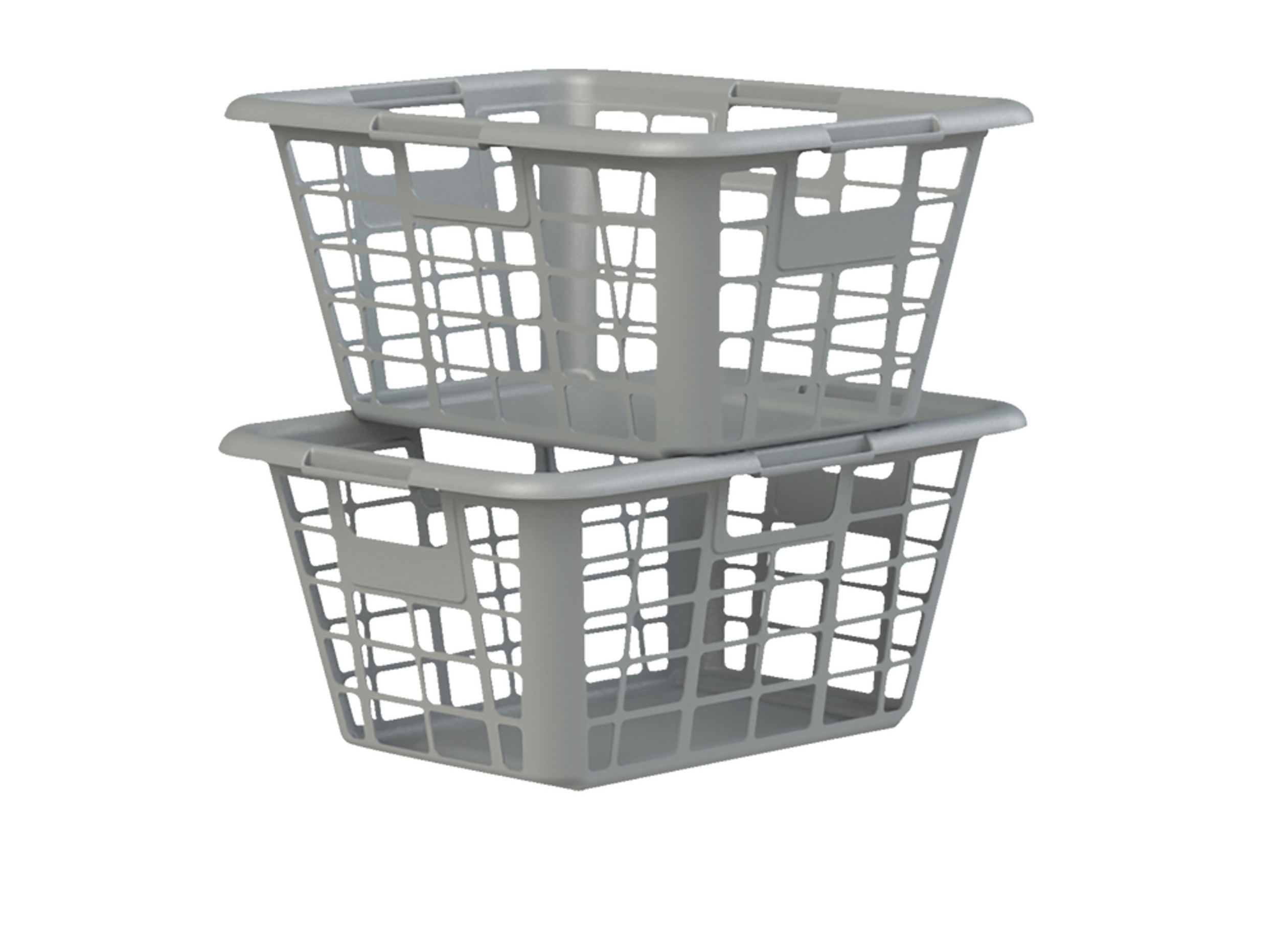 type A Laundry Basket, 23.25 x 17 x 11in, Grey Canadian Tire