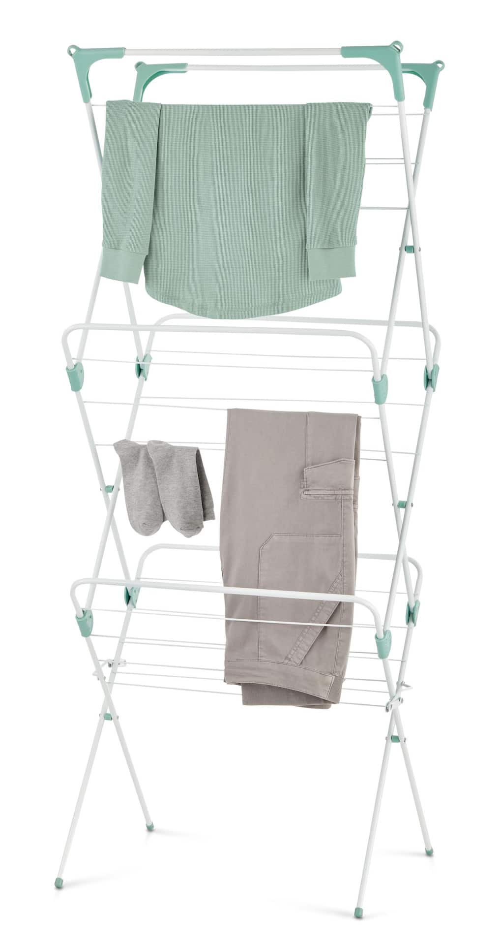 type A 3 Tier Vertical Collapsible Drying Rack 23.5 x 20.5 x 58 in Canadian Tire
