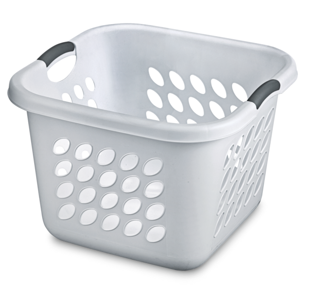 Sterilite Bushel Ultra Square Laundry Basket, 19 L x 19 W x 13.9-in H ...