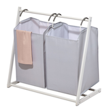 type A Double Laundry Sorter Front_Three_Fourths_Angled_Left