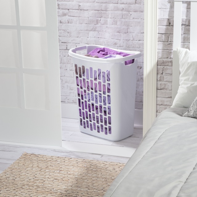 Sterilite Open Rectangular Laundry Hamper, 20 L x 13.1 W x 24in H, 63