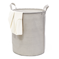 Panier à linge rond repliable Type A Prima, 80 L, rayures