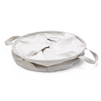 type A Prima Round Collapsible Laundry Hamper, 80-L, Striped