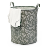 type A Prima Round Collapsible Laundry Hamper, 80-L, Botanical Front_Three_Fourths_Angled_Left
