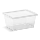 type A Clarity Transparent Storage Box with Lid, 2-L Front_Angled_Right