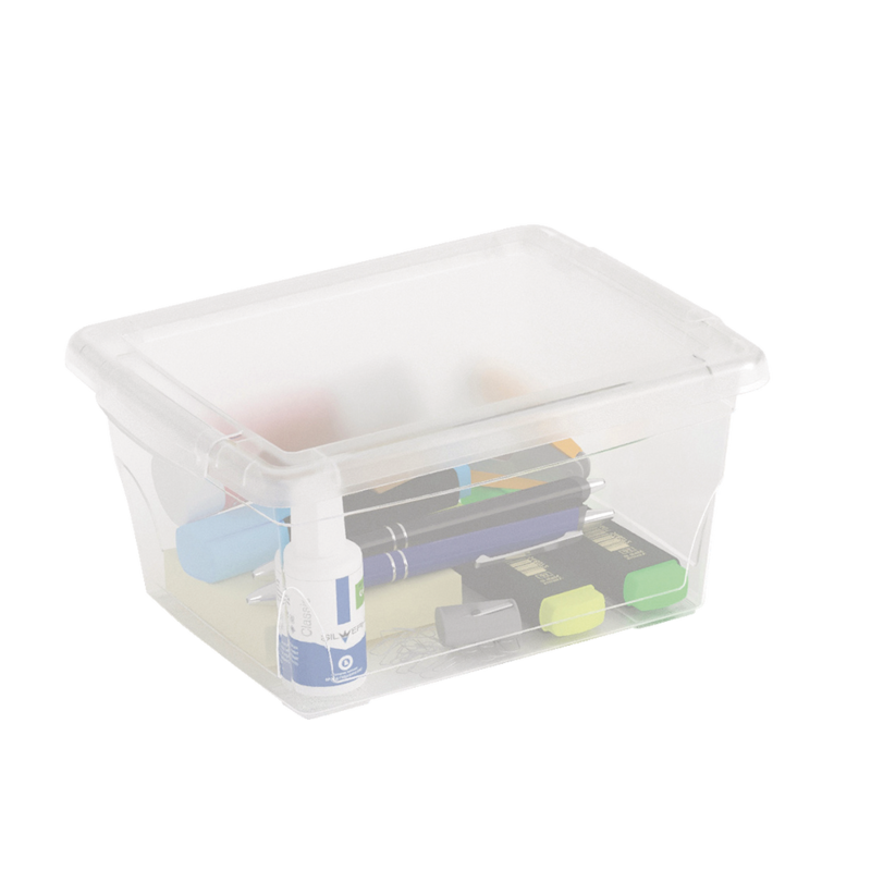 type A Clarity Transparent Storage Box with Lid, 2L Canadian Tire