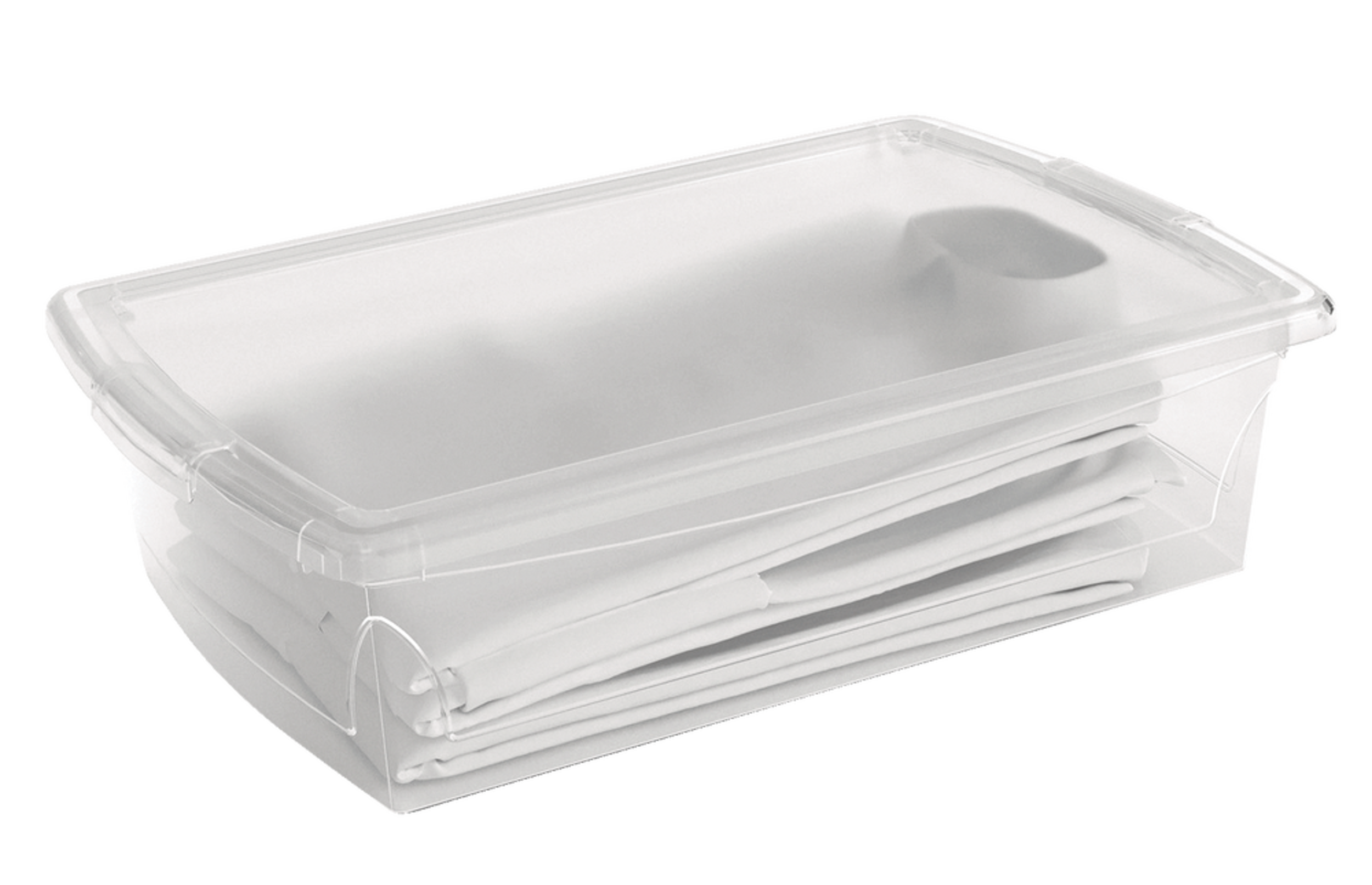 type A Clarity Transparent Storage Box with Lid, 25L Canadian Tire