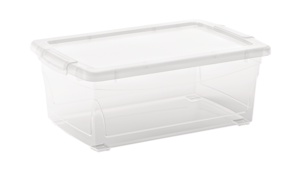 type A Clarity Transparent Storage Box with Lid, 15L Canadian Tire