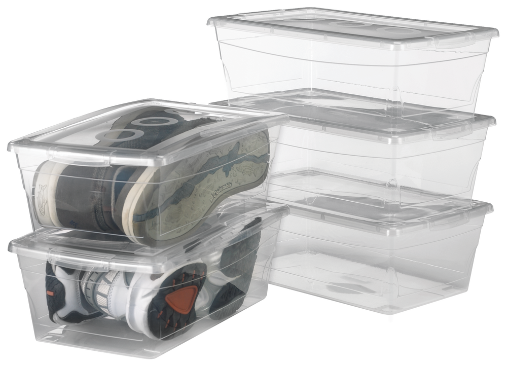 Canadian tire plastic shoe boxes clearance