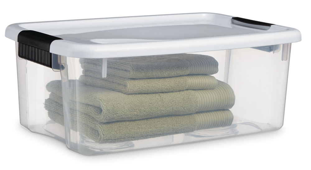 Sterilite Ultra Clear Storage Box with Latched Lid, Assorted Sizes