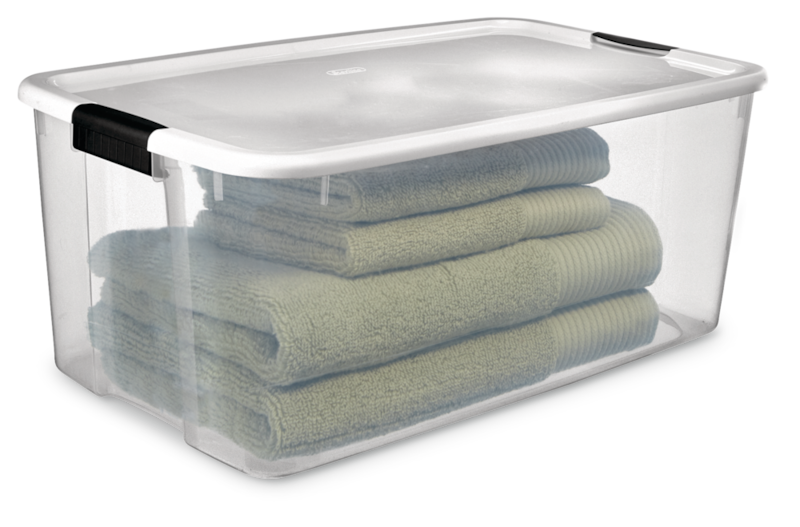 Sterilite Ultra Clear Storage Box with Latched Lid, Assorted Sizes ...