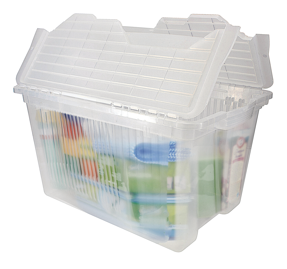 type A Transparent FlipTop Storage Box with Lid, 45L Canadian Tire