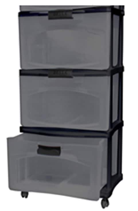 Bella 3-Drawer Storage Tower, Black | Canadian Tire