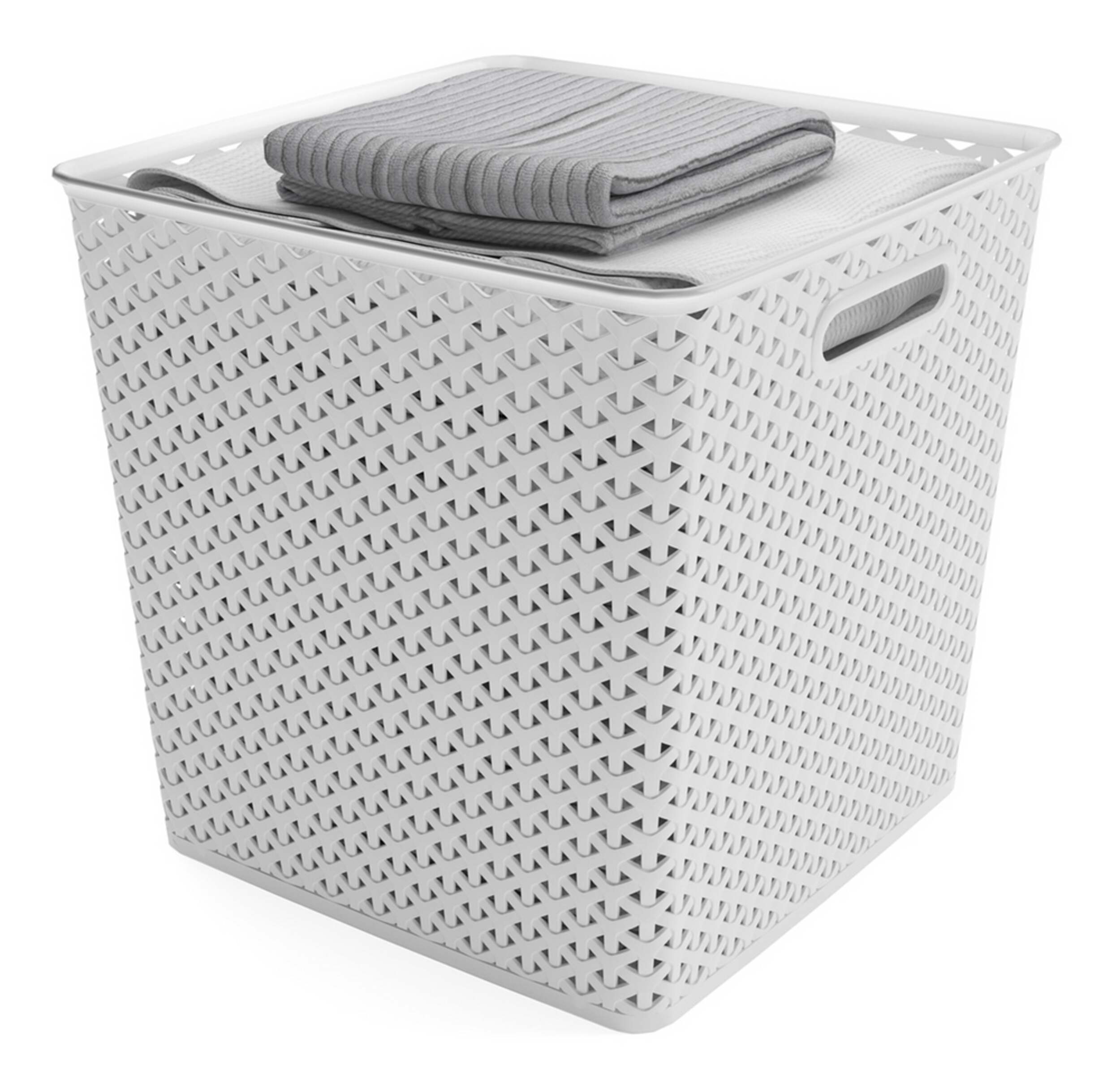 Curver Weave Cube Basket, Large Canadian Tire