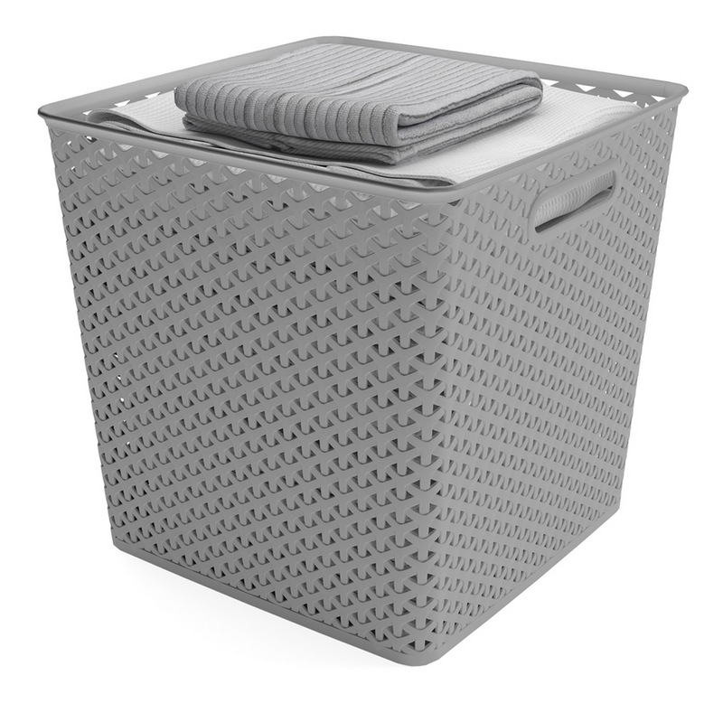 Curver Weave Cube Basket, Large Canadian Tire
