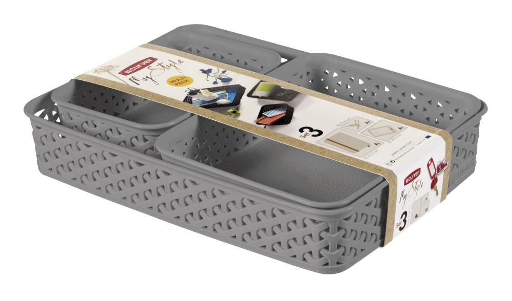 Curver Weave Mixed Basket Set, 3pc Canadian Tire