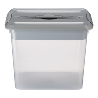 type A Transparent Storage Box with Latched Lid, 24.6-L Front_Elevated