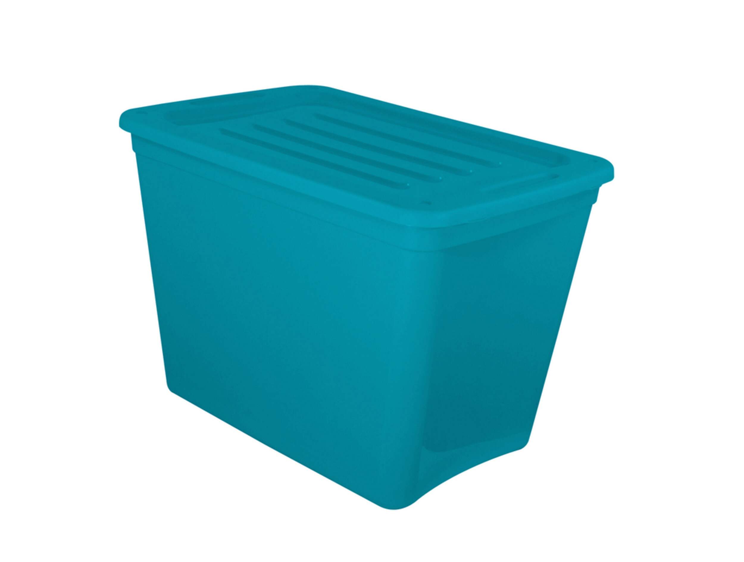 Bella Storage Solution Translucent Coloured Container, 68-L Front_Angled_Left