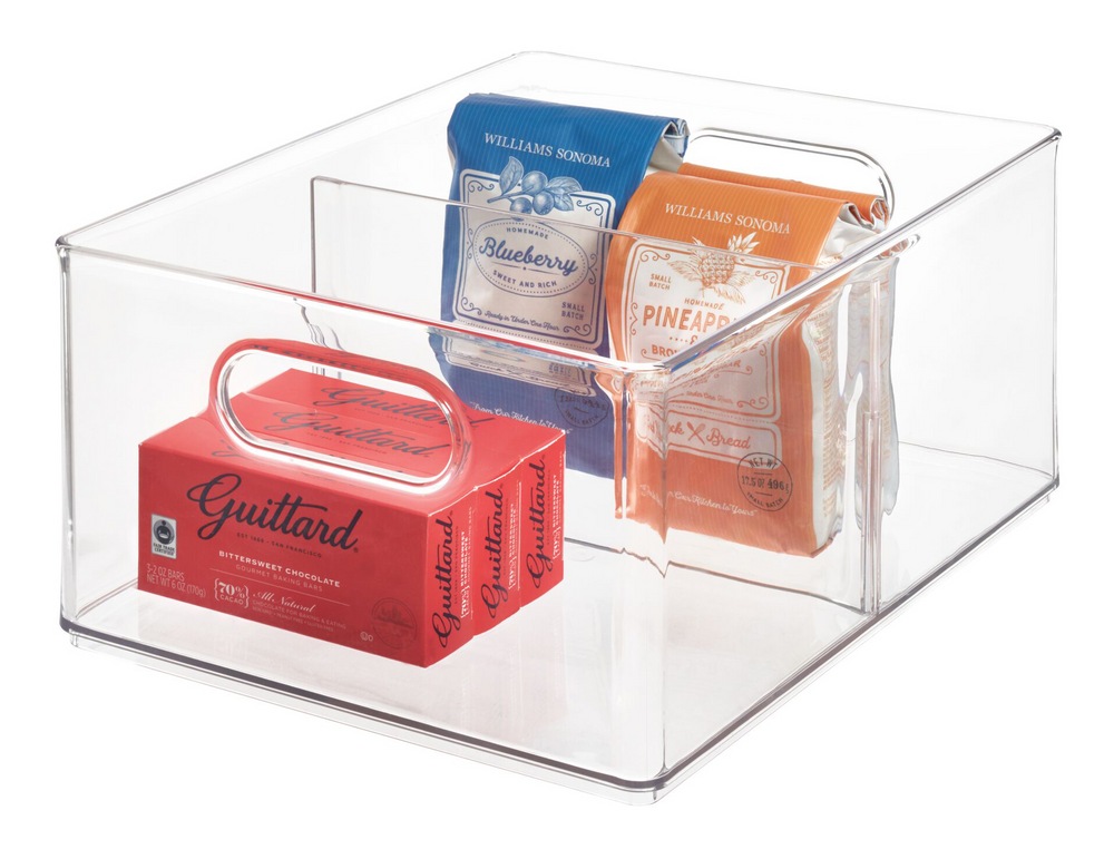 The Home Edit by iDESIGN Clear Stackable Divided Deep Organizing