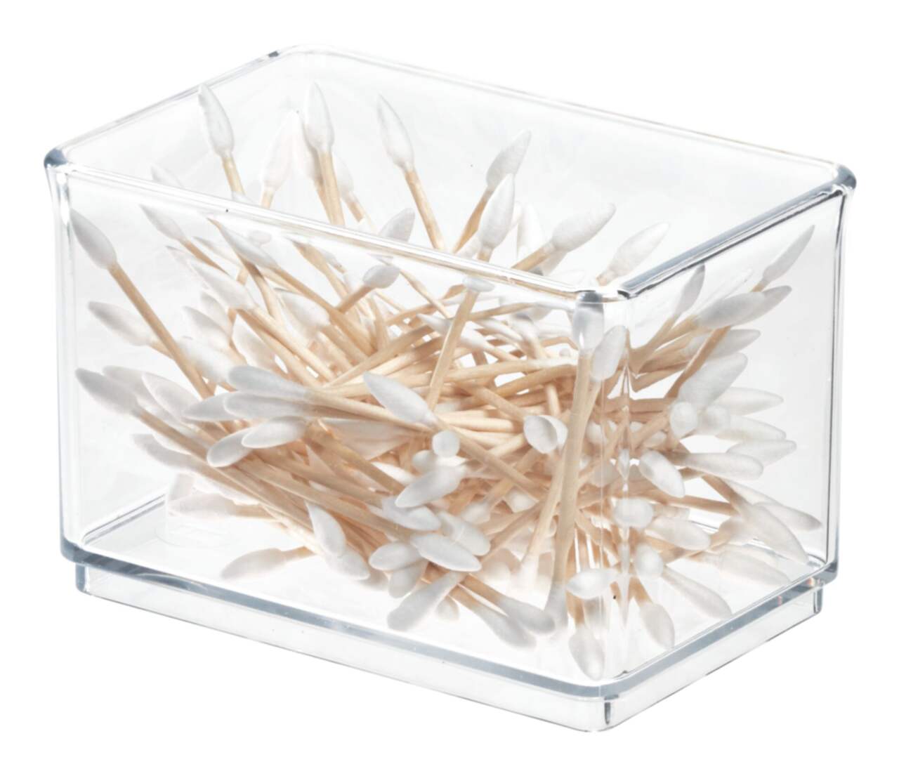 The Home Edit by iDESIGN Clear Stackable Large Shallow Organizing Storage  Bin, 1.75-L
