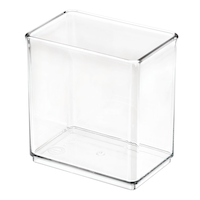Bac de rangement empilable profond The Home Edit par iDESIGN, transparent, 1 L