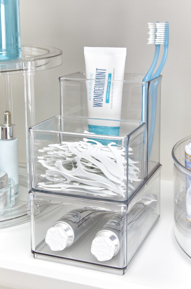 The Home Edit by iDESIGN Clear Stackable Deep Organizing Storage Bin, 1